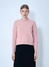 Jil Sander Long Sleeve Sweater Powder Pink In Pink