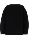 Jil Sander Black Wool Oversize Sweater In Black