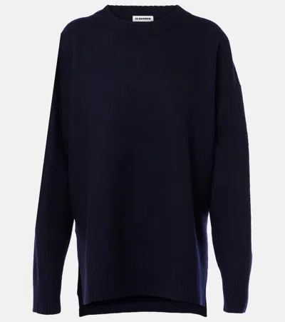 Jil Sander Wool Sweater In Blue