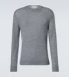 Jil Sander Virgin Wool-cashmere Sweater In Grau