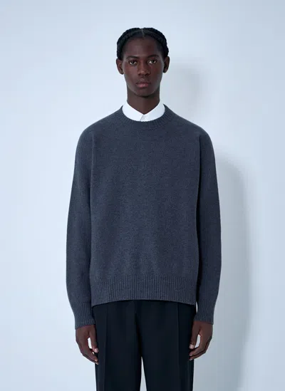 Jil Sander Men Wool Sweater In Gray