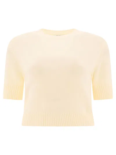 Jil Sander Wool Sweater Knitwear White