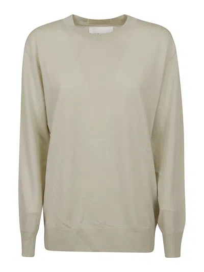 Jil Sander Wool Sweater In Light Grey