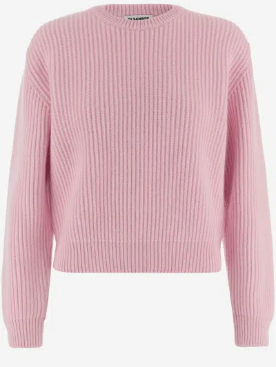 Jil Sander Wool Sweater In Pink