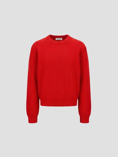 Jil Sander Wool Sweater In Poppy