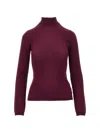 Jil Sander Wool Sweater In Purple