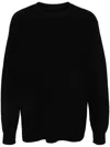 Jil Sander Ribbed Wool Jumper In Schwarz