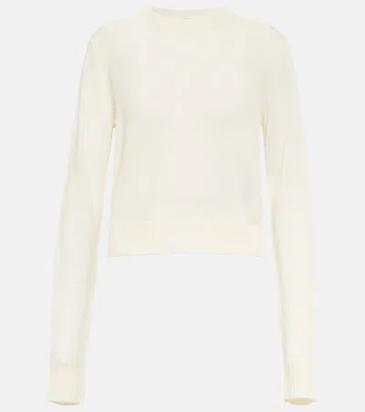 Jil Sander Wool Sweater In White