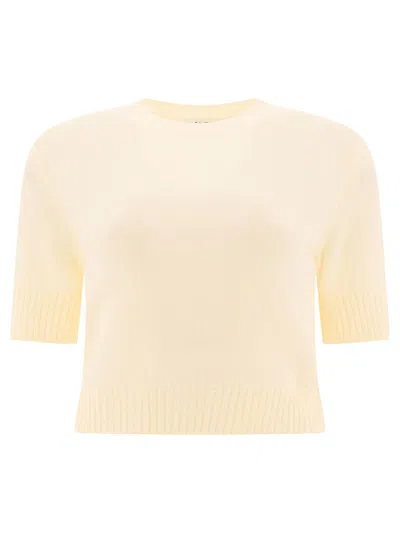 Jil Sander Wool Sweater In White