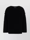 Jil Sander Wool Sweater With Oversized Sleeves And Dropped Shoulders