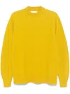 Jil Sander Crew-neck Cashmere Jumper In Yellow