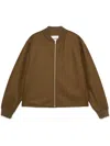 Jil Sander Wool Sweatshirt In Brown