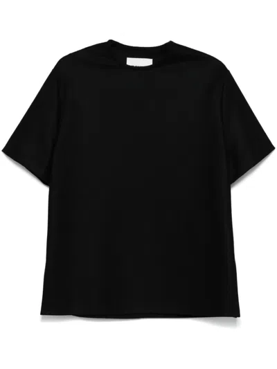 Jil Sander Wool T-shirt In Black