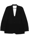 Jil Sander Wool Tailored Jacket In 黑色