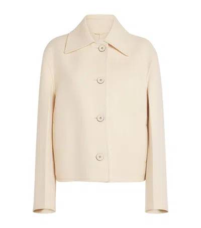 Jil Sander Wool Tailored Jacket In Neutral