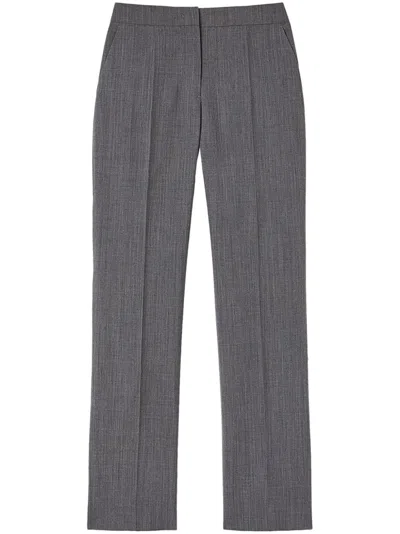 Jil Sander Wool Tailored Trousers In Grey