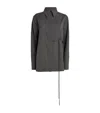 Jil Sander Wrap Wool Shirt In Grey