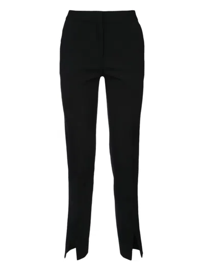Jil Sander Wool-lined Tailored Pants For Women In Black