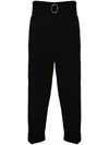 Jil Sander Men Wool Trousers In Black