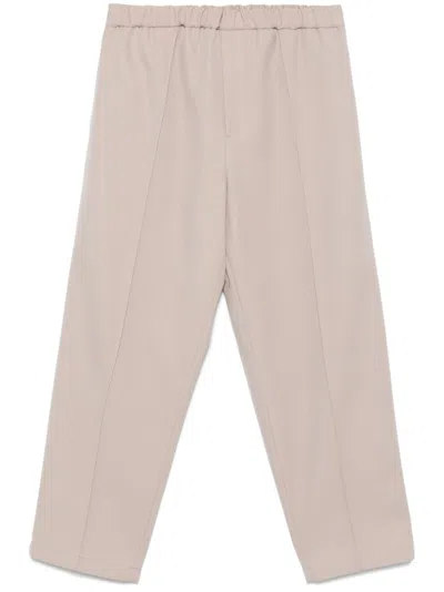 Jil Sander Wool Trousers In Neutrals