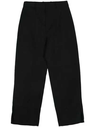 Jil Sander Wool Trousers In Black