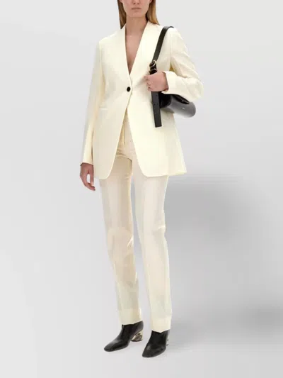 Jil Sander Wool Trousers With Pockets And Belt Loops