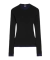 Jil Sander Wool T-shirt In Black