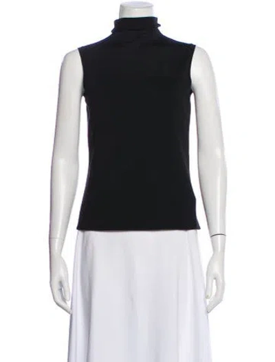 Pre-owned Jil Sander Wool Turtleneck Sweater In Black