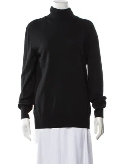 Pre-owned Jil Sander Wool Turtleneck Sweater In Gray