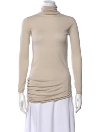 Pre-owned Jil Sander Wool Turtleneck Sweater In Neutral