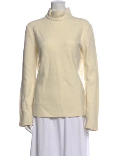 Pre-owned Jil Sander Wool Turtleneck Sweater In Neutrals