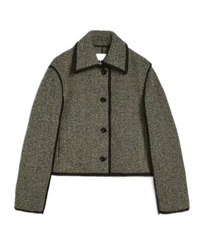 JIL SANDER WOOL TWEED JACKET