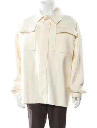 Pre-owned Jil Sander Wool Utility Jacket In Neutral
