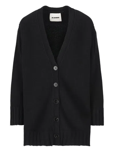 Jil Sander Wool V-neck Cardigan