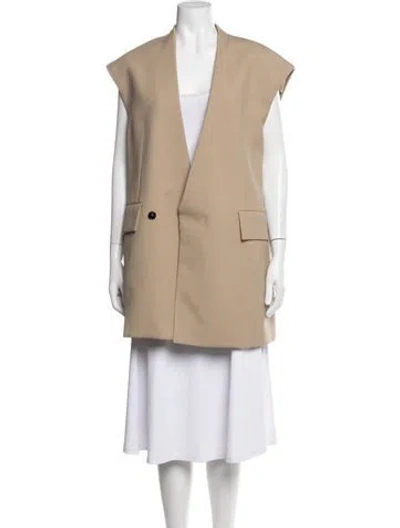 Pre-owned Jil Sander Wool Vest In Neutrals