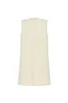 Jil Sander Ribbed Sleeveless Sweater In White