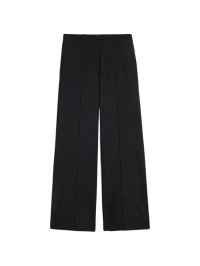Jil Sander Wool Wanvas Trousers In Black