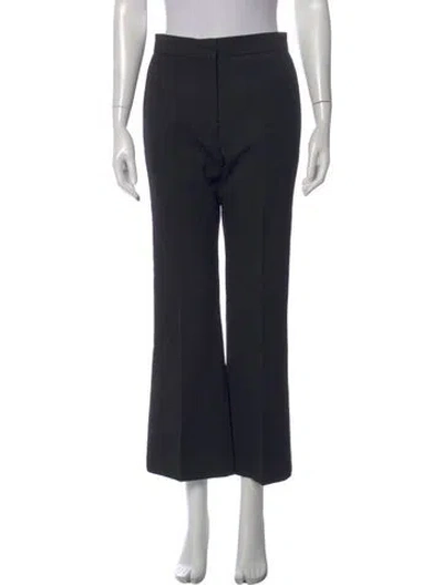 Pre-owned Jil Sander Wool Wide Leg Pants In Gray