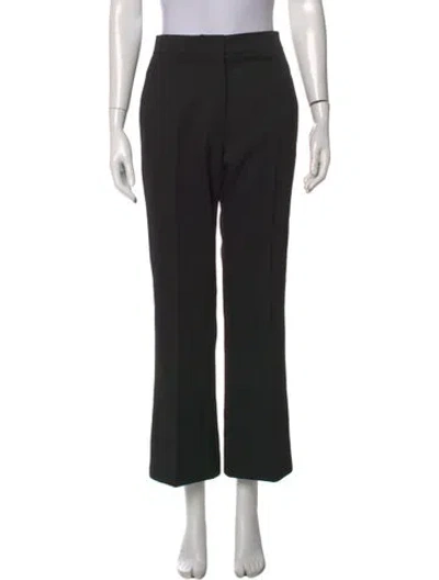 Pre-owned Jil Sander Wool Wide Leg Pants In Grey
