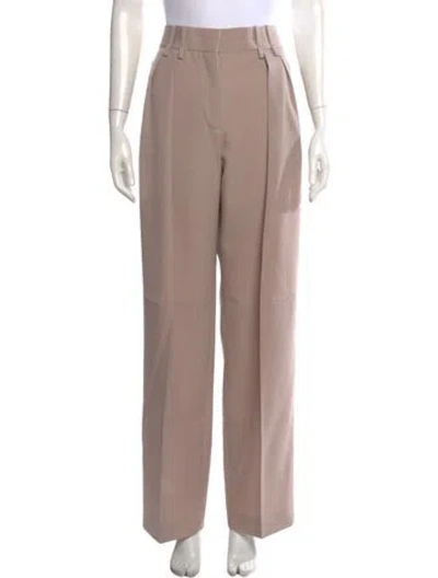 Pre-owned Jil Sander Wool Wide Leg Pants W/ Tags In Neutral