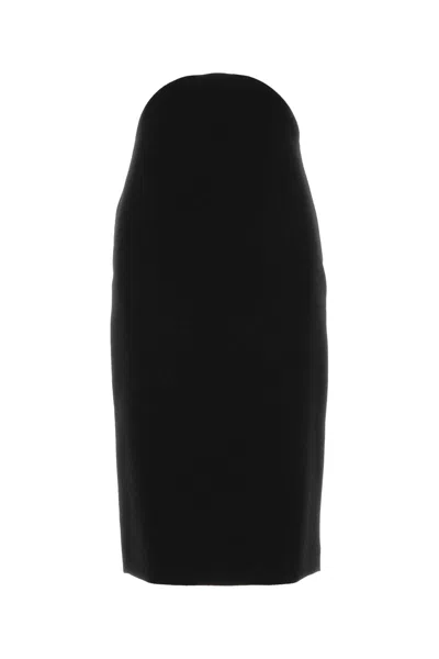 Jil Sander Wool-blend Skirt 153 In Black