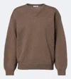 Jil Sander Wool-blend Sweater In Brown