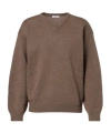 Jil Sander Wool-blend Sweater In Brown
