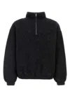 Jil Sander Slate Wool-blend Sweatshirt For Men In Black