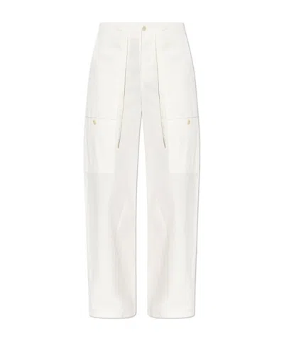 Jil Sander Workwear Casual Pants In White