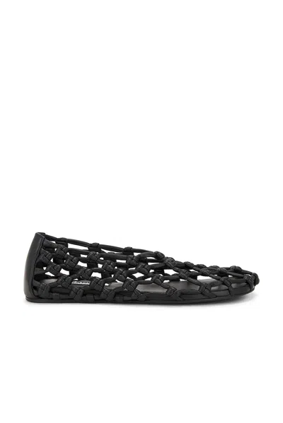 JIL SANDER WOVEN BALLERINA FLAT
