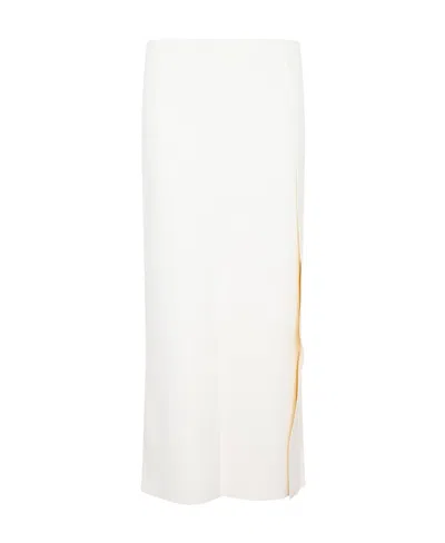 Jil Sander Wrap-design Midi Skirt In White