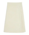Jil Sander Wrap Midi Skirt In Neutral