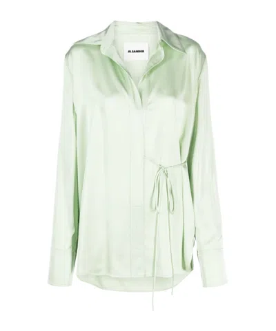 Jil Sander Wrap Satin Shirt