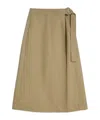 Jil Sander A-line Midi Skirt With High Waist In Green